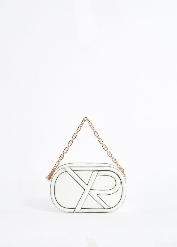 Crossbody in ecopelle con logo Denny Rose Borse
