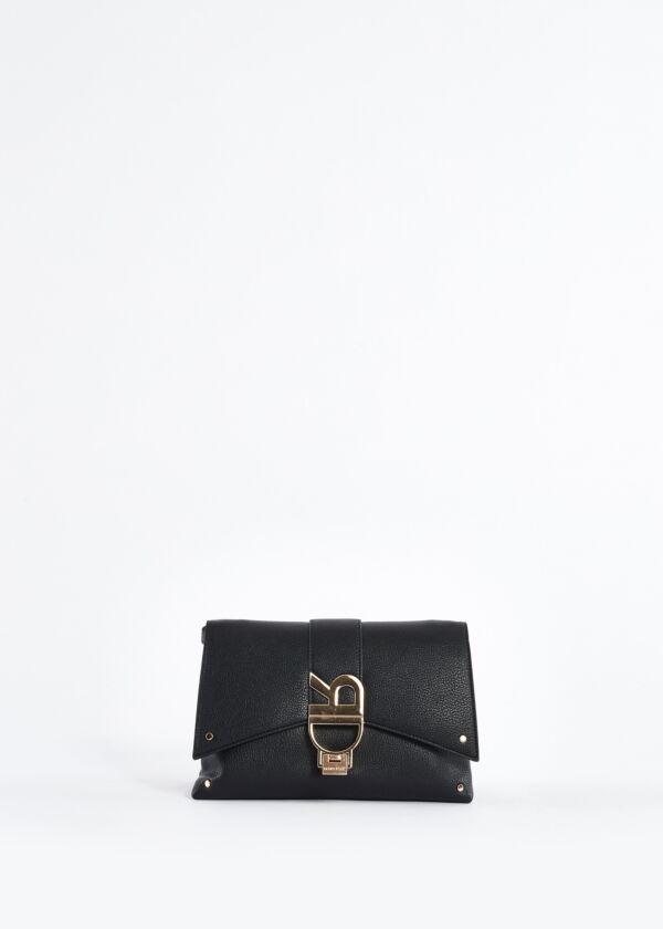 Eco-leather crossbody bag with logo Denny Rose Borse