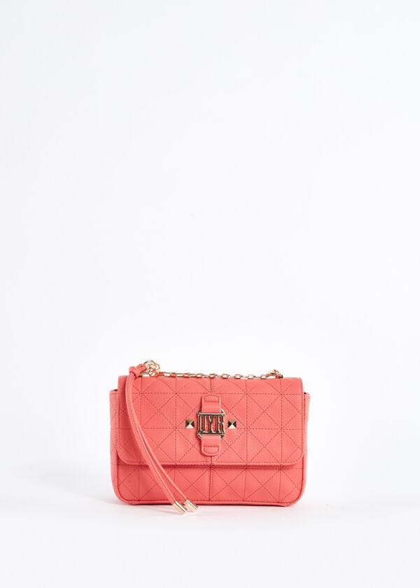 Eco-leather quilted crossbody bag Denny Rose Borse