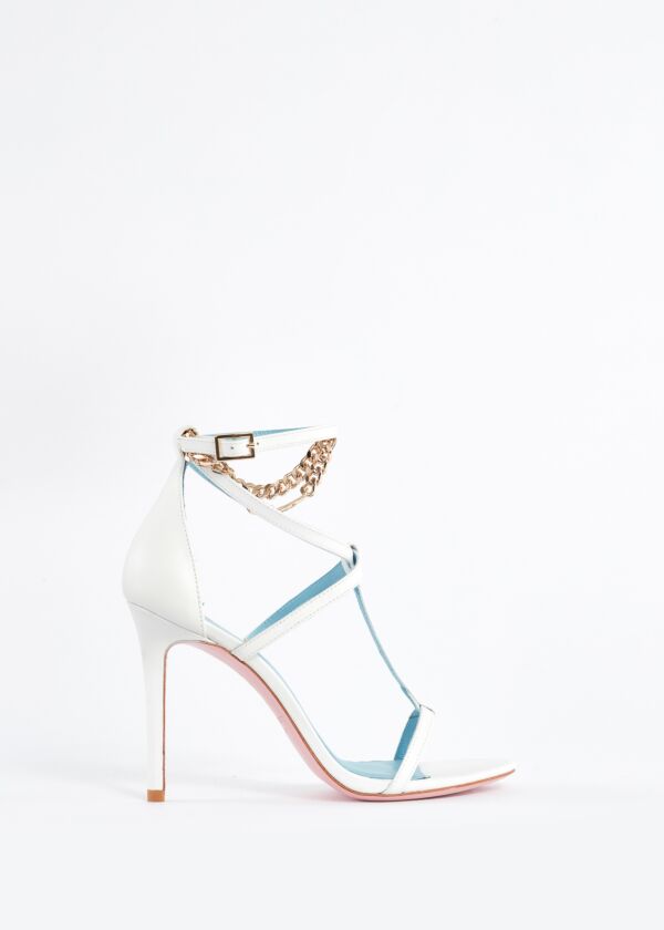 Nappa leather sandals with chain Denny Rose Calzature