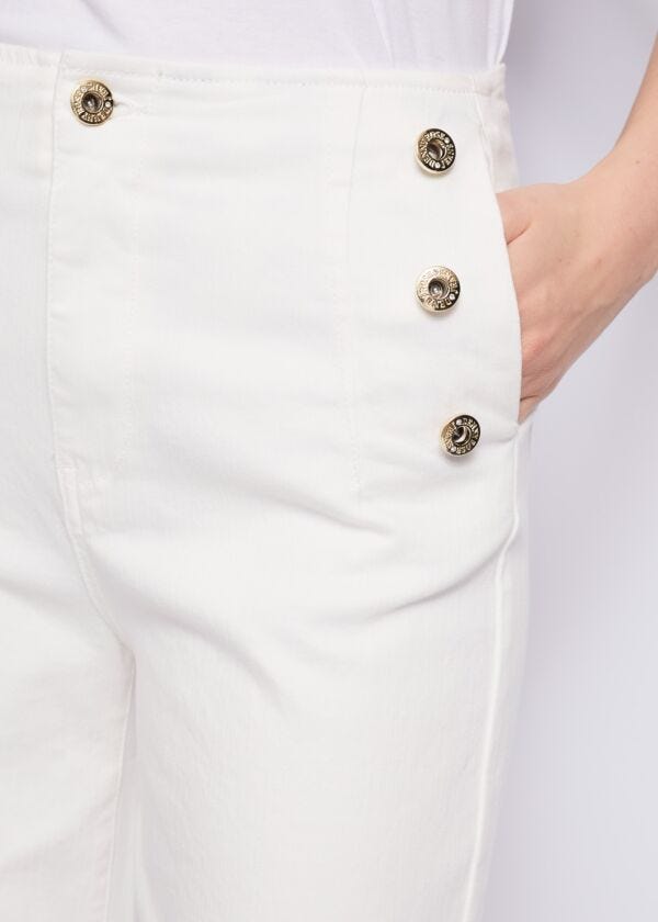 Cropped wide-leg jeans