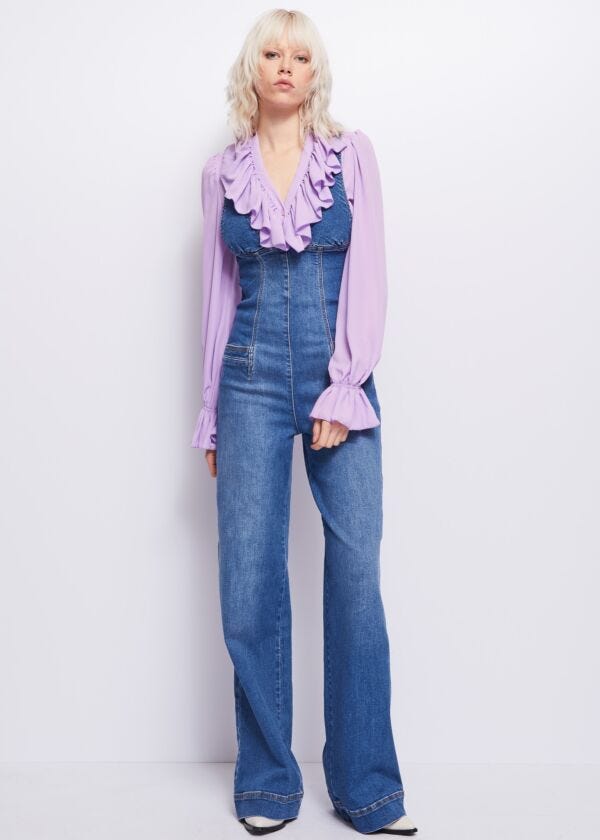 Tuta in denim Denny Rose Jeans