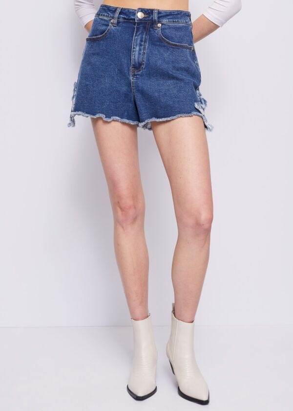 Short in denim