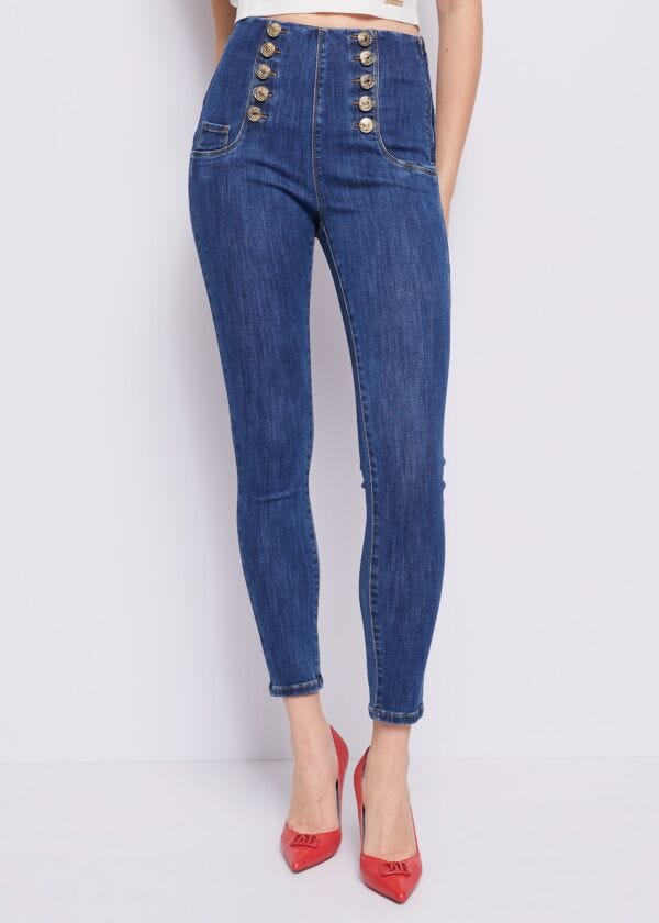 Jeggings con bottoni Denny Rose Jeans