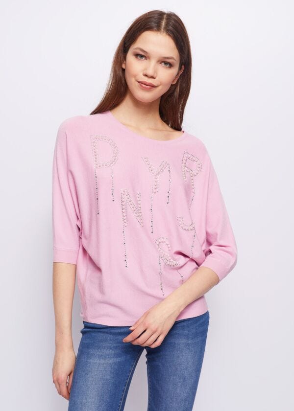 Maglia con lettering Denny Rose Jeans