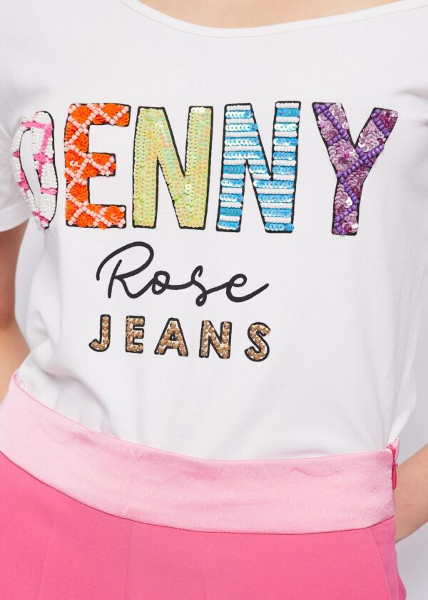 T-shirt con stampa logo