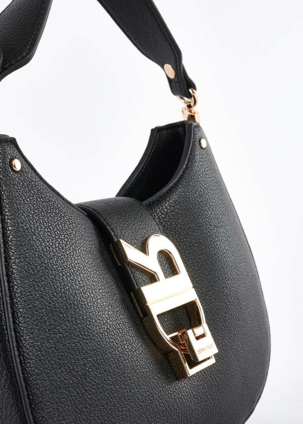 Crossbody in ecopelle con logo