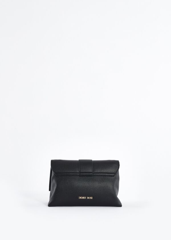 Eco-leather crossbody bag with logo