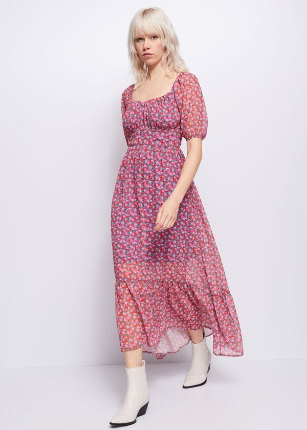 Dress with floral print Denny Rose Jeans