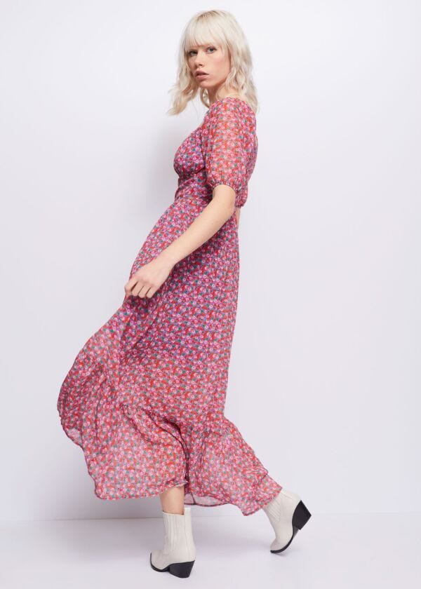 Dress with floral print