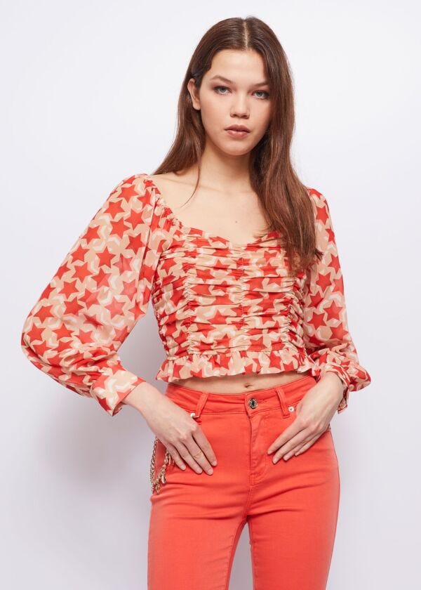 Blusa con stelle Denny Rose Jeans