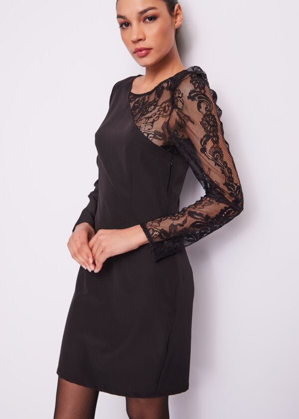 Black dress with lace Denny Rose