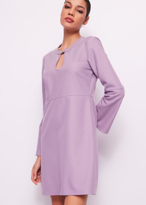 Vestito lilla in flanella Denny Rose