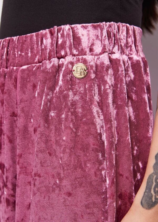 Pink chenille trousers