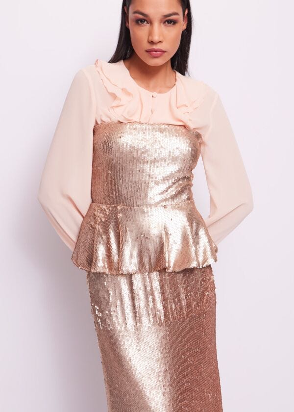 Sequinned top Denny Rose