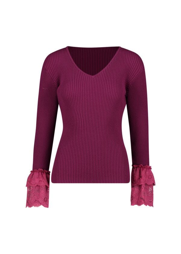 Ribbed lace jumper Denny Rose