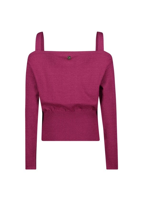 Maglia fucsia in misto lana