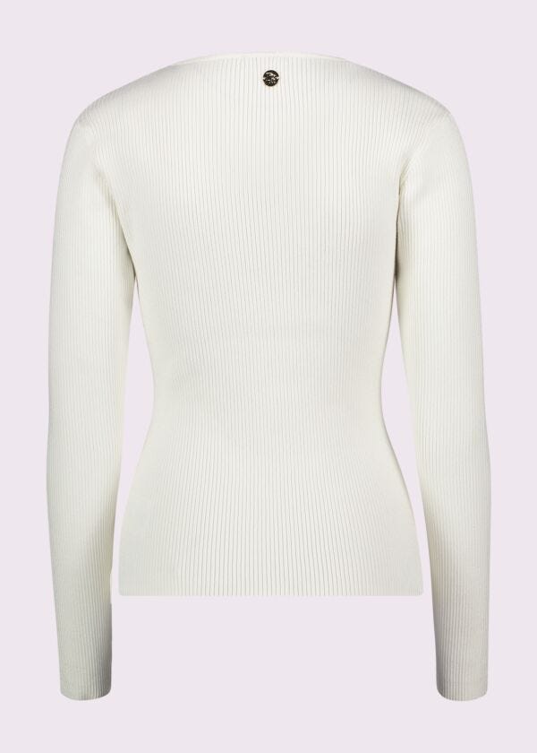 Maglia bianca con strass