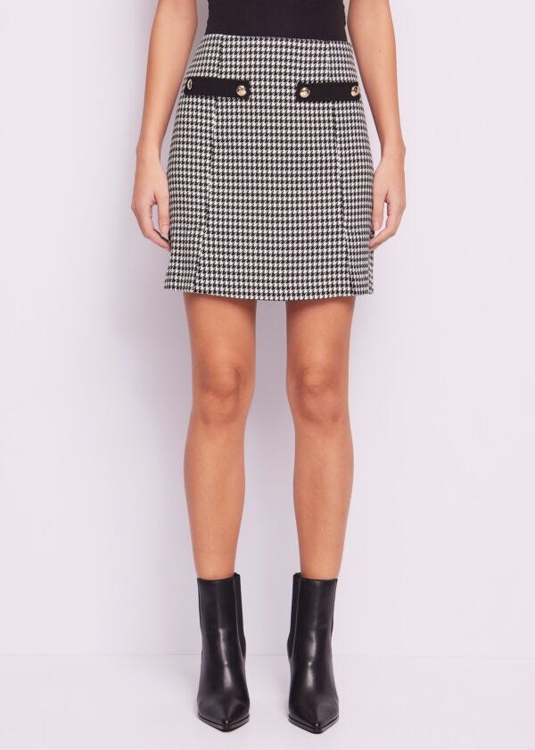 Houndstooth miniskirt Denny Rose