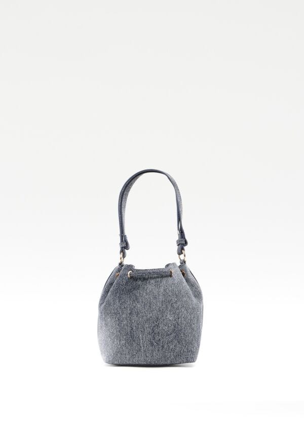 Denim bucket bag