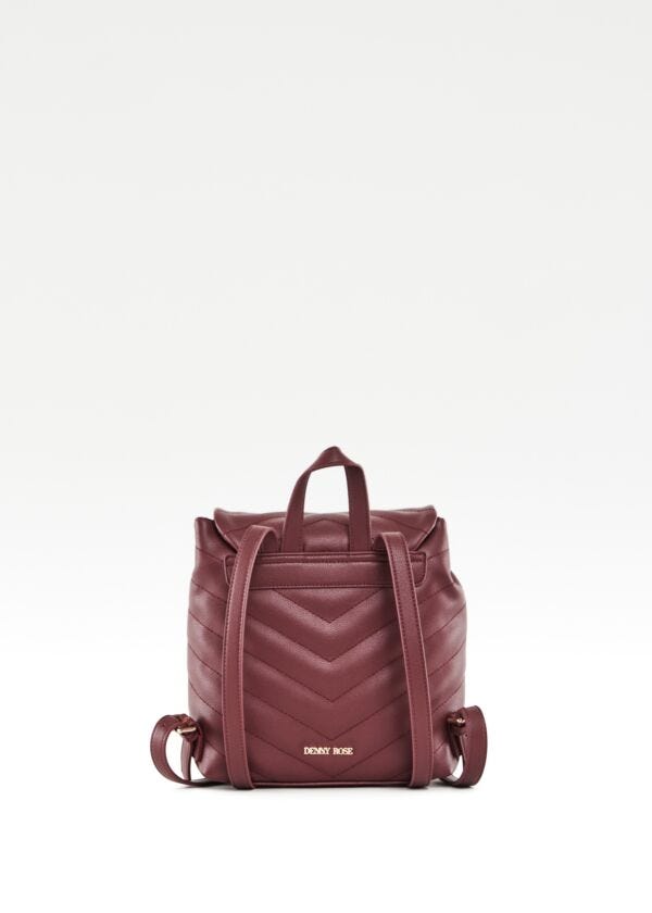 Mochila de piel sintética acolchada