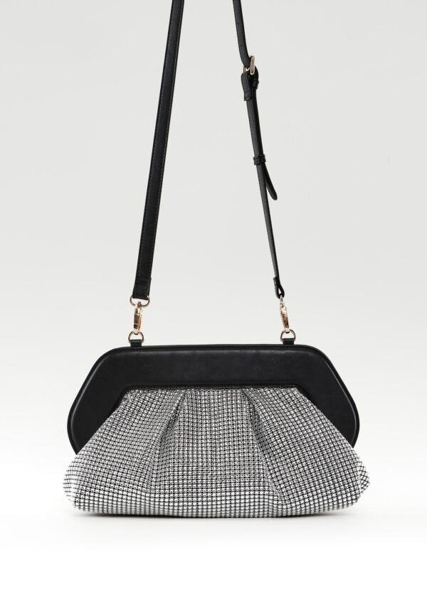 Bandolera negra con pedrería