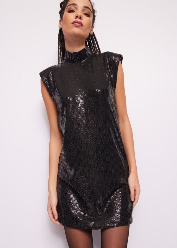Stretch jersey mini dress