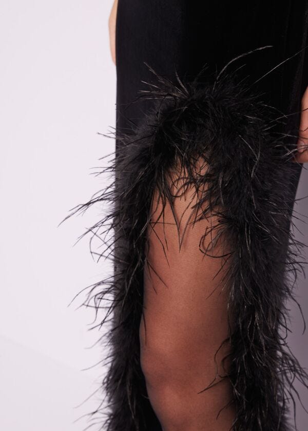 Long chenille dress
