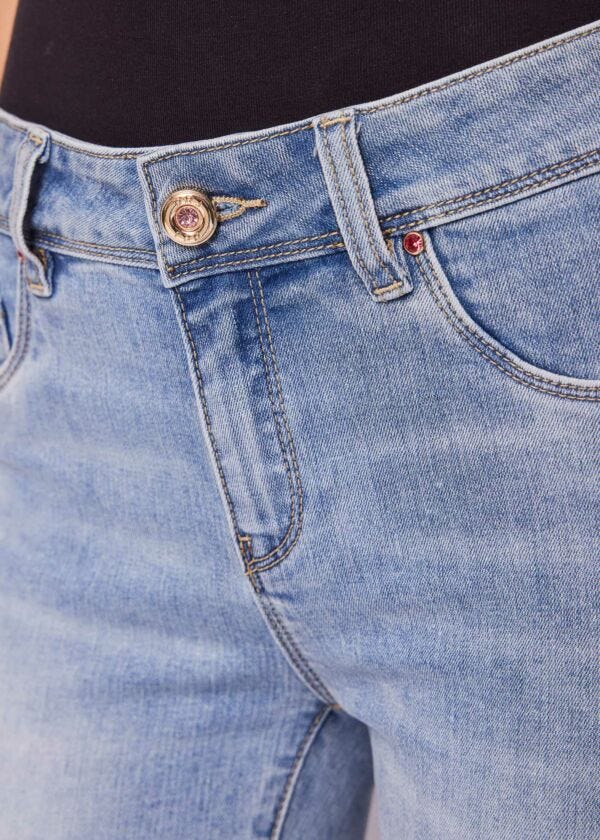 Push-up jeggings in Cotton blend