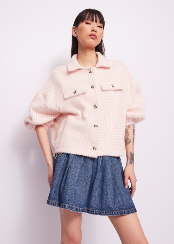 Lurex jacquard knit jacket Denny Rose Jeans