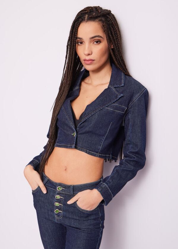 Americana vaquera en mezcla de algodón Denny Rose Jeans