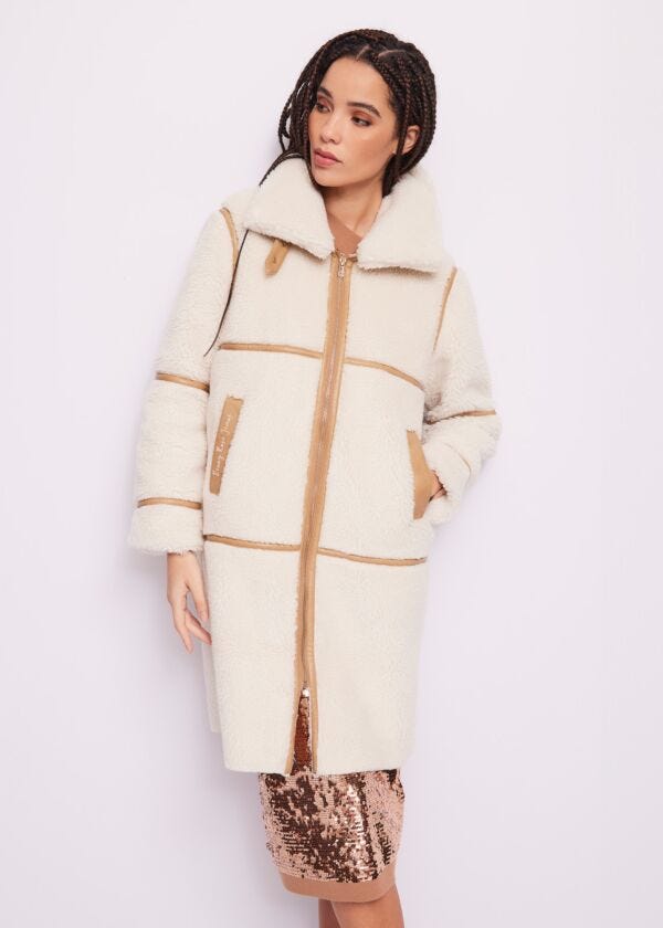Faux fur coat Denny Rose Jeans