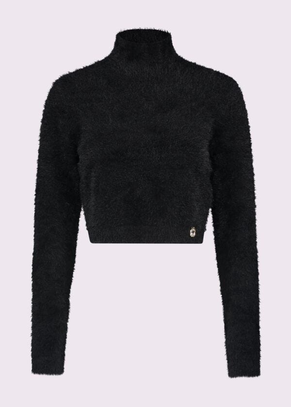 Maglia in filato nero Denny Rose Jeans