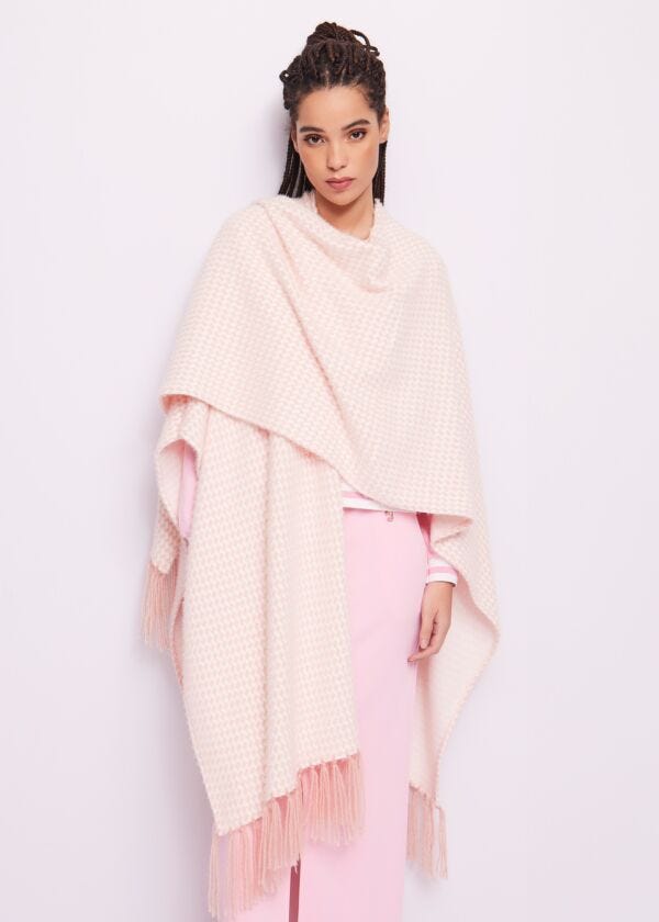 Knitted jacquard poncho Denny Rose Jeans