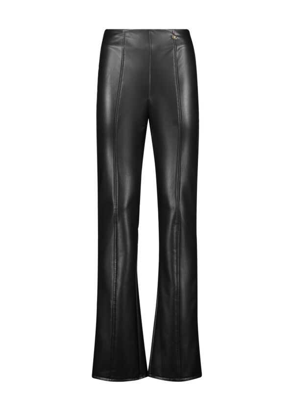 Pantalones de polipiel negra Denny Rose