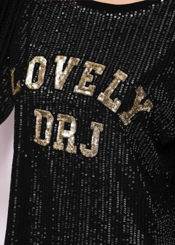 Tulle t-shirt with sequins