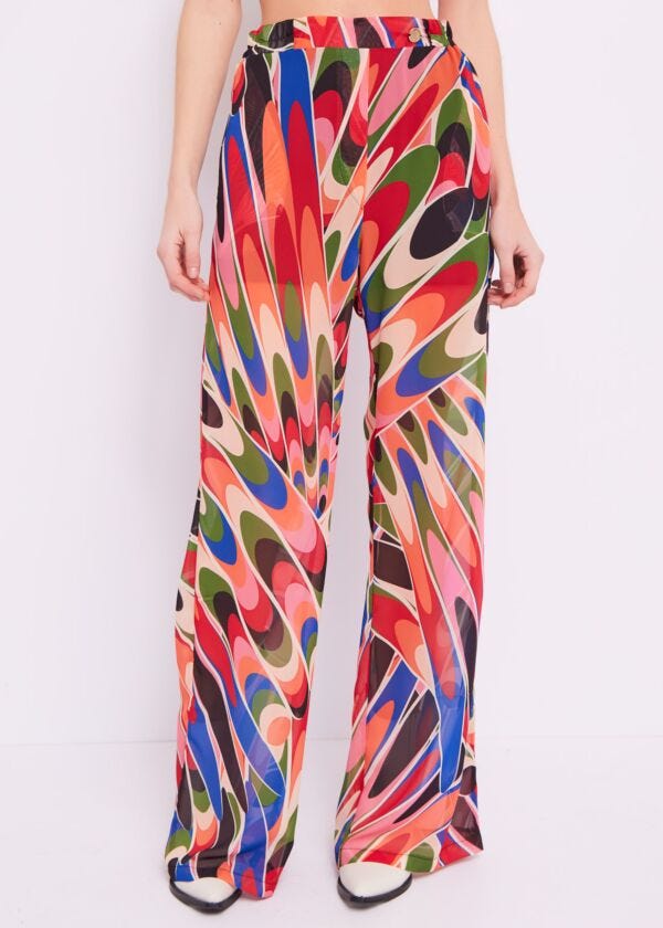 Printed georgette trousers Denny Rose