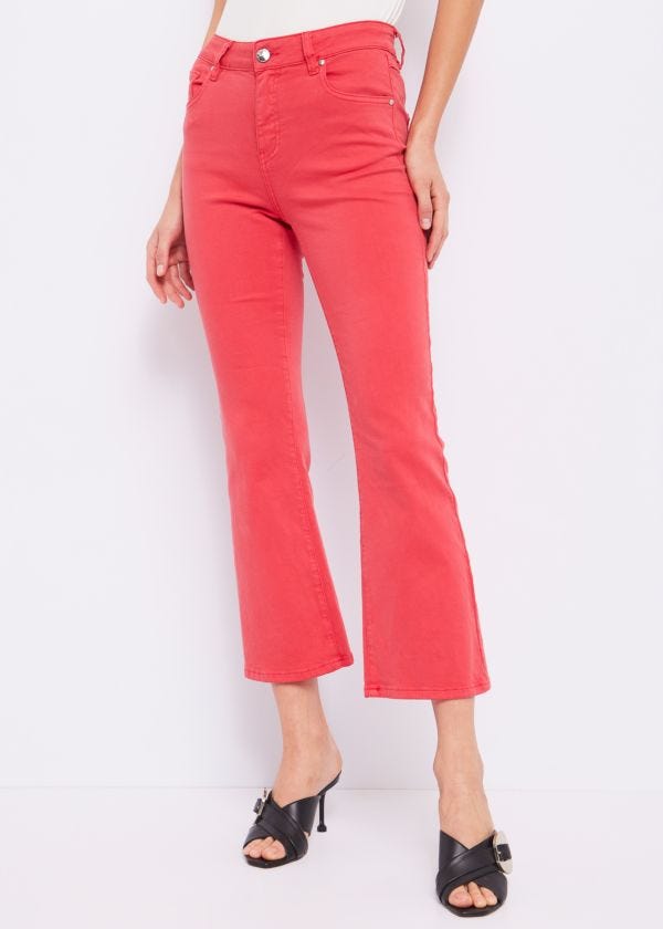 Cropped flared trousers Denny Rose Jeans