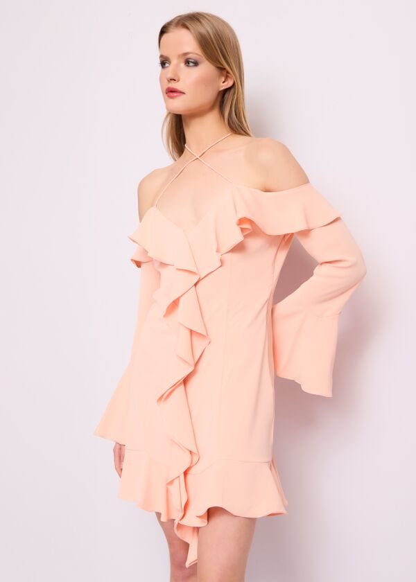 Mini abito con rouches Denny Rose