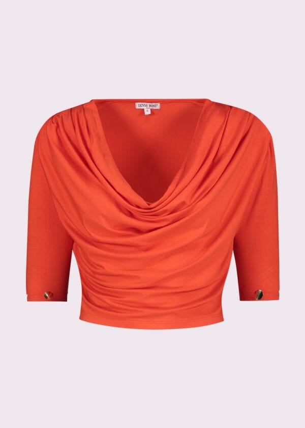 Camiseta roja con tachuelas Denny Rose