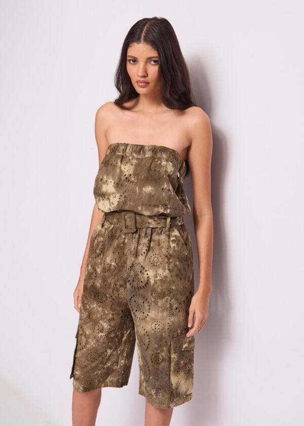 Tuta in cotone Sangallo Denny Rose Jeans