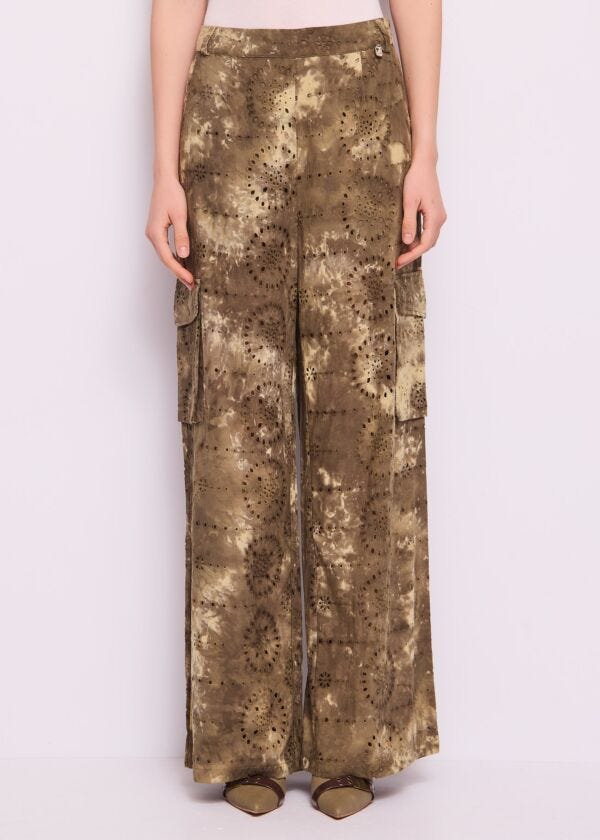 Pantaloni cargo in cotone Sangallo Denny Rose Jeans