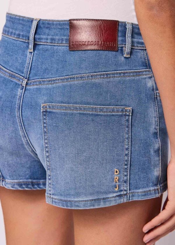 Short in denim di cotone