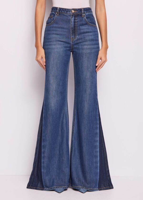 Jeans super flare in cotone Denny Rose Jeans