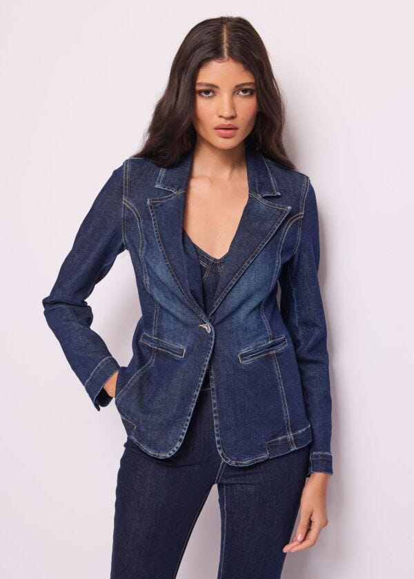Cotton denim blazer Denny Rose Jeans