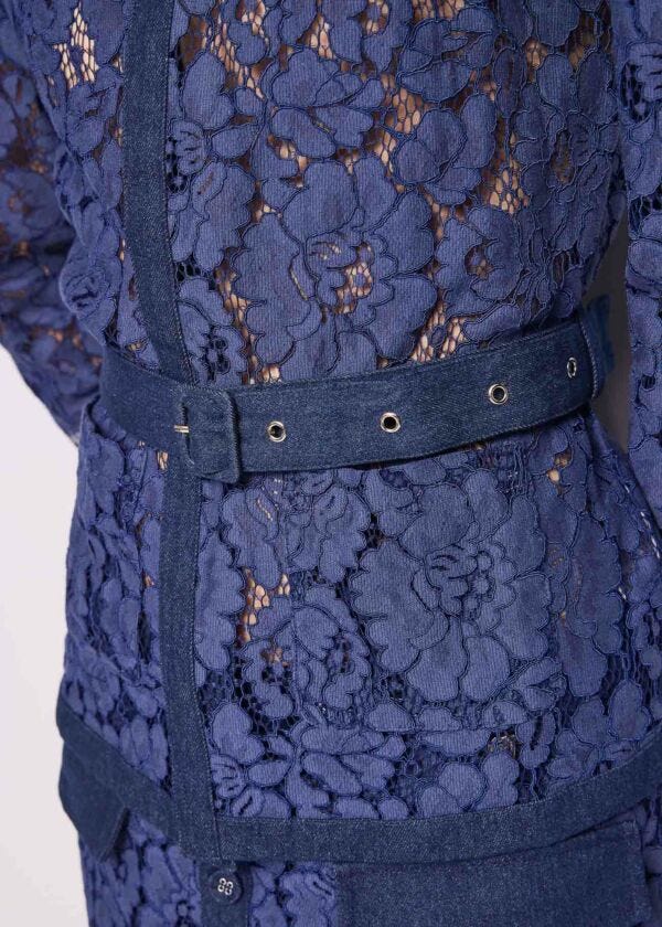Cardigan in pizzo di cotone