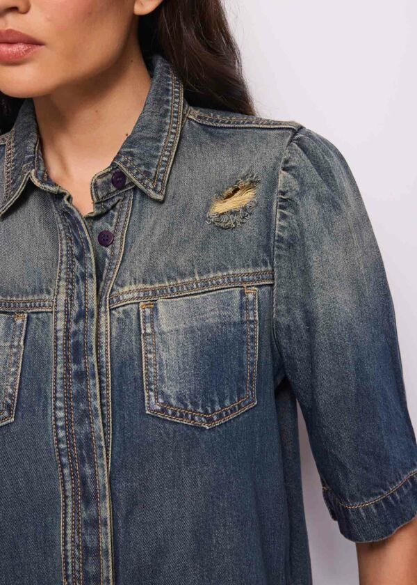 Camicia in denim di cotone used
