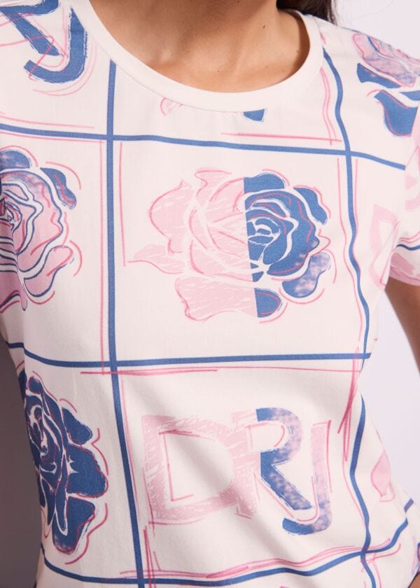 T-shirt in cotone con stampa
