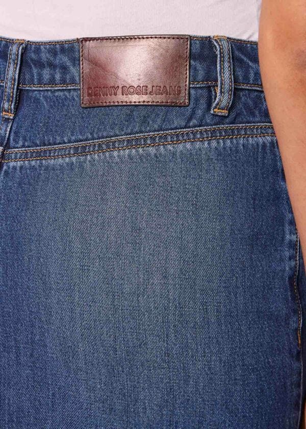 Gonna lunga in denim di cotone