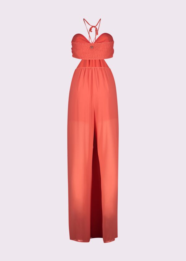 Red georgette jumpsuit